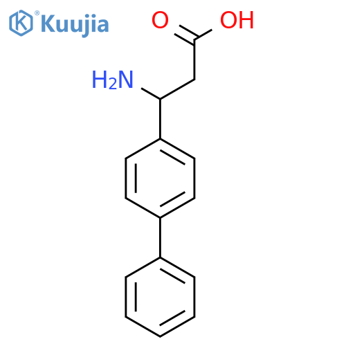(3R)-3-AMINO-3-(4-PHENYLPHENYL)PROPANOIC ACID structure