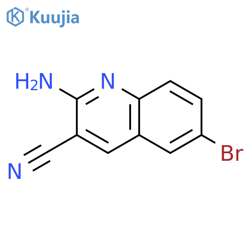 2-Amino-6-bromo-3-quinolinecarbonitrile structure