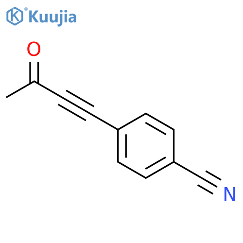 4-(3-oxobut-1-yn-1-yl)benzonitrile structure