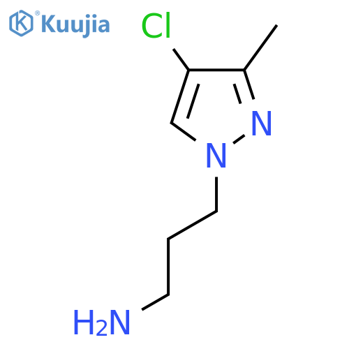 3-(4-Chloro-3-methyl-1H-pyrazol-1-yl)propylamine structure