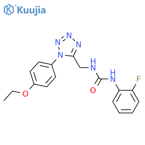 3-{1-(4-ethoxyphenyl)-1H-1,2,3,4-tetrazol-5-ylmethyl}-1-(2-fluorophenyl)urea structure