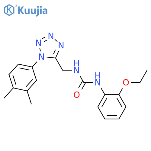 3-{1-(3,4-dimethylphenyl)-1H-1,2,3,4-tetrazol-5-ylmethyl}-1-(2-ethoxyphenyl)urea structure