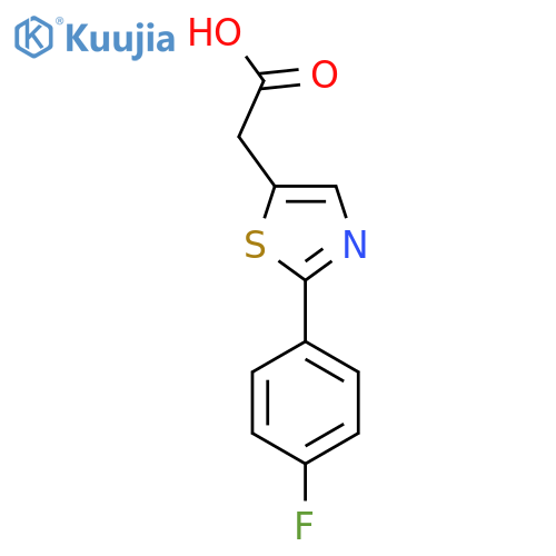 2-(2-(4-Fluorophenyl)thiazol-5-yl)acetic acid structure