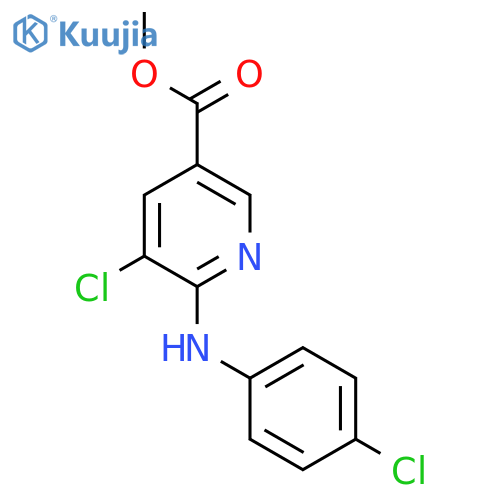 methyl 5-chloro-6-(4-chlorophenyl)aminopyridine-3-carboxylate structure
