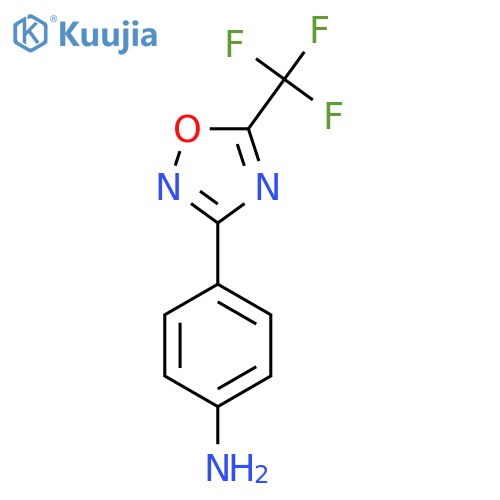 4-5-(Trifluoromethyl)-1,2,4-oxadiazol-3-ylaniline structure
