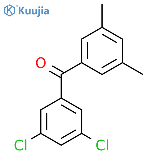 3,5-Dichloro-3',5'-dimethylbenzophenone structure