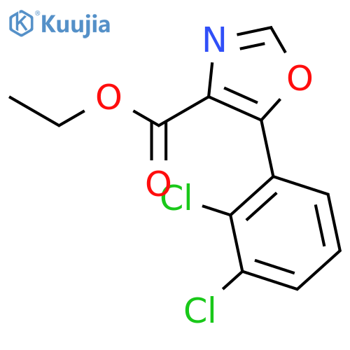 Ethyl 5-(2,3-dichlorophenyl)oxazole-4-carboxylate structure