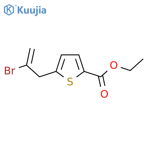 2-Bromo-3-(5-ethoxycarbonyl-2-thienyl)-1-propene structure