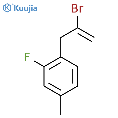 2-Bromo-3-(2-fluoro-4-methylphenyl)-1-propene structure