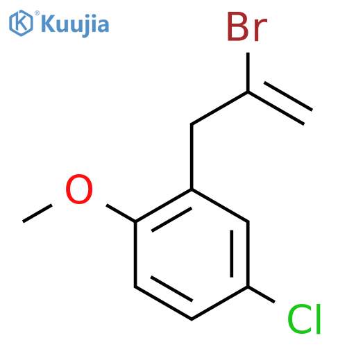 2-Bromo-3-(5-chloro-2-methoxyphenyl)-1-propene structure