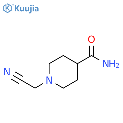 1-(cyanomethyl)piperidine-4-carboxamide structure