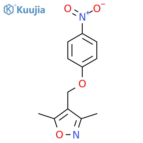 3,5-Dimethyl-4-(4-nitrophenoxy)methylisoxazole structure