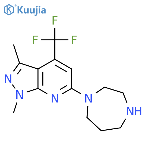 6-(1,4-Diazepan-1-yl)-1,3-dimethyl-4-(trifluoromethyl)-1H-pyrazolo3,4-bpyridine structure