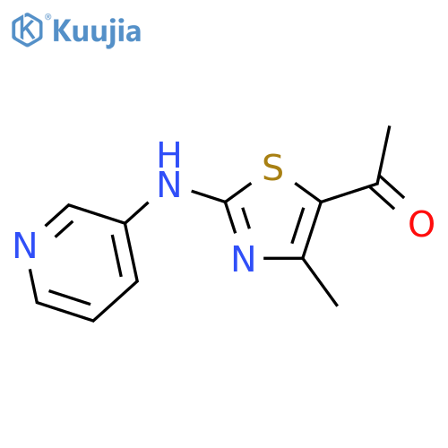 1-(4-Methyl-2-(pyridin-3-ylamino)thiazol-5-yl)ethanone structure