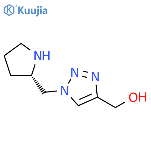 (1-{(2S)-pyrrolidin-2-ylmethyl}-1H-1,2,3-triazol-4-yl)methanol structure