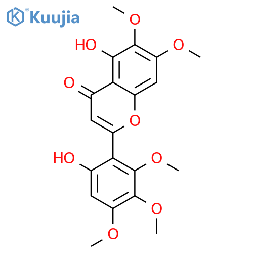 5,6'-dihydroxy-2',3',4',6,7-pentamethoxyflavone structure