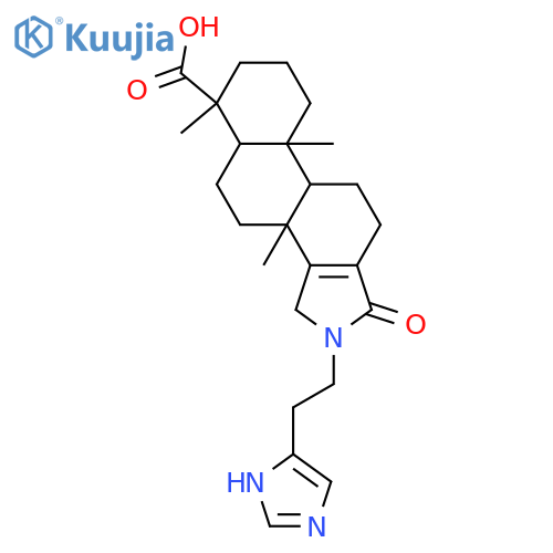 4,8-Dimethyl-17-oxo-16-aza-18-norandrost-13-ene-4-carboxylic acid; (4β,5α)-form, N-(2-Imidazol-5-ylethyl) structure