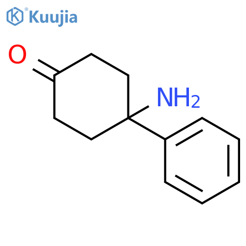 4-amino-4-phenyl-cyclohexanone structure