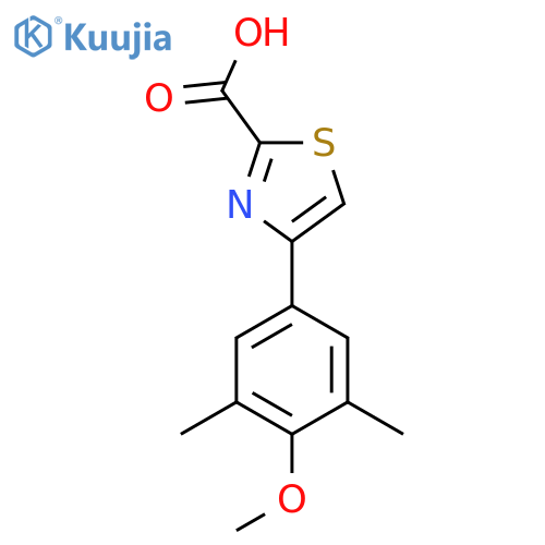 4-(4-Methoxy-3,5-dimethylphenyl)-1,3-thiazole-2-carboxylic acid structure