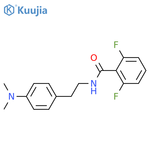 N-{2-4-(dimethylamino)phenylethyl}-2,6-difluorobenzamide structure