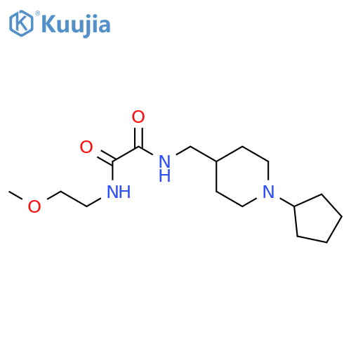 N'-(1-cyclopentylpiperidin-4-yl)methyl-N-(2-methoxyethyl)ethanediamide structure