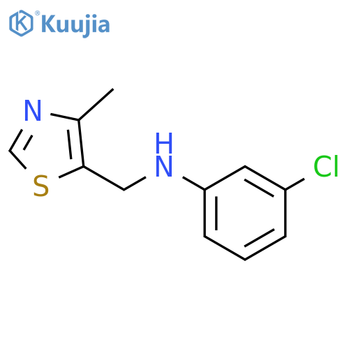 3-chloro-N-(4-methyl-1,3-thiazol-5-yl)methylaniline structure