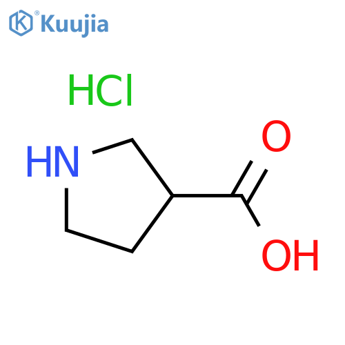 Pyrrolidine-3-carboxylic acid hydrochloride structure
