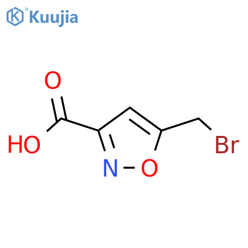 3-Isoxazolecarboxylic acid, 5-(bromomethyl)- structure