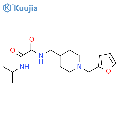 N'-({1-(furan-2-yl)methylpiperidin-4-yl}methyl)-N-(propan-2-yl)ethanediamide structure