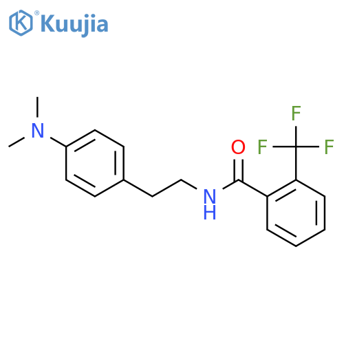 N-{2-4-(dimethylamino)phenylethyl}-2-(trifluoromethyl)benzamide structure