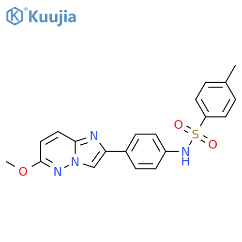 N-(4-{6-methoxyimidazo1,2-bpyridazin-2-yl}phenyl)-4-methylbenzene-1-sulfonamide structure