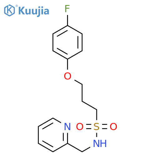 3-(4-fluorophenoxy)-N-(pyridin-2-yl)methylpropane-1-sulfonamide structure