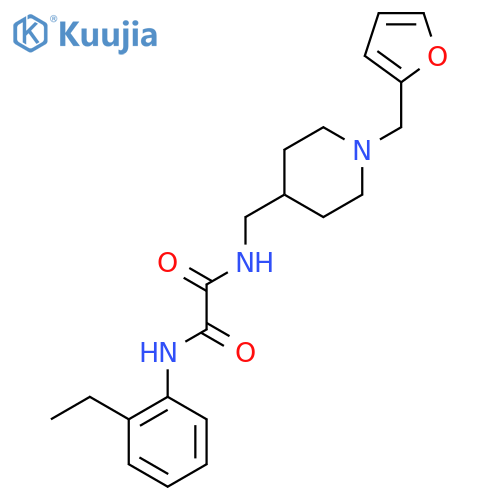 N'-(2-ethylphenyl)-N-({1-(furan-2-yl)methylpiperidin-4-yl}methyl)ethanediamide structure
