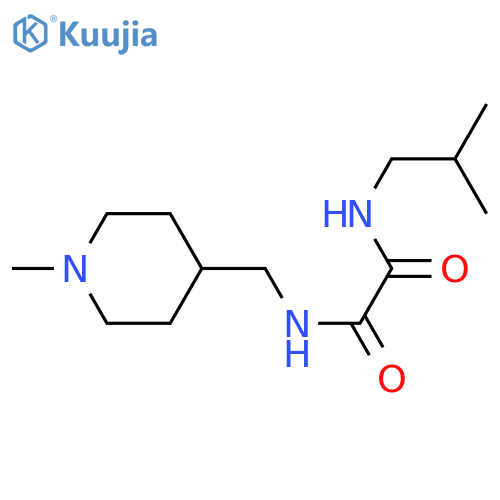 N'-(1-methylpiperidin-4-yl)methyl-N-(2-methylpropyl)ethanediamide structure
