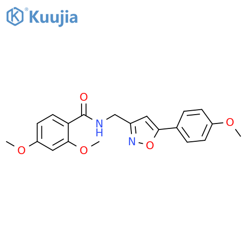 2,4-dimethoxy-N-{5-(4-methoxyphenyl)-1,2-oxazol-3-ylmethyl}benzamide structure
