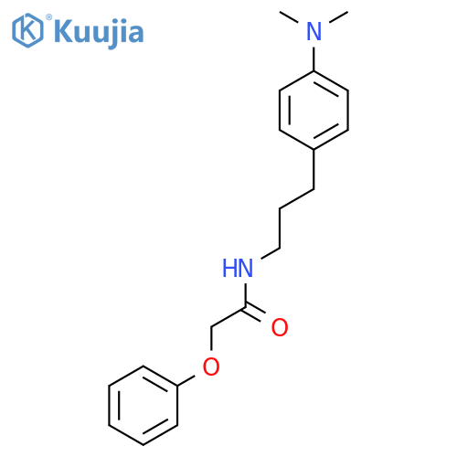 N-{3-4-(dimethylamino)phenylpropyl}-2-phenoxyacetamide structure
