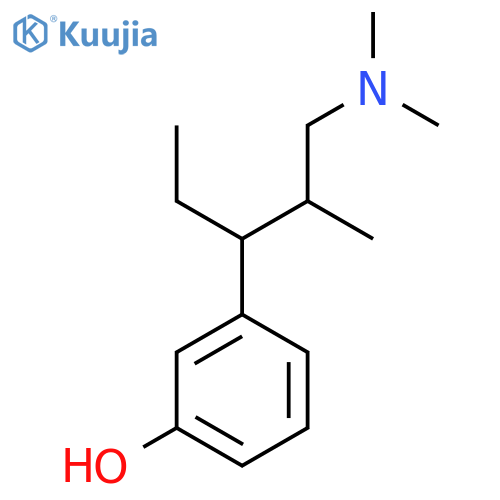 3-(2R,3R)-1-(dimethylamino)-2-methylpentan-3-ylphenol hydrochloride structure