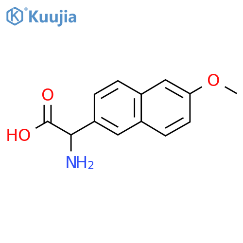2-amino-2-(6-methoxynaphthalen-2-yl)acetic acid structure
