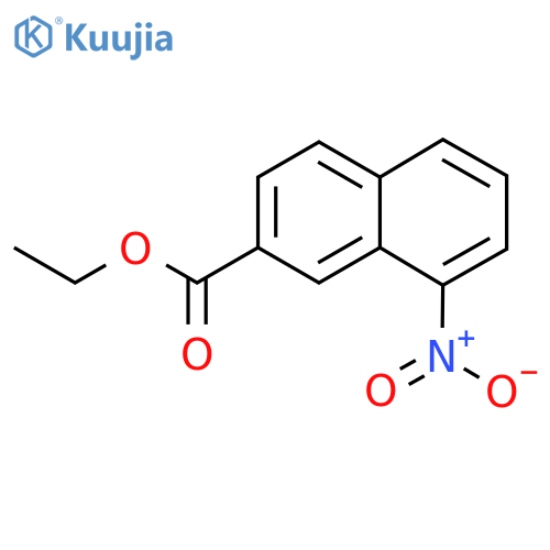 2-Naphthalenecarboxylic acid, 8-nitro-, ethyl ester structure