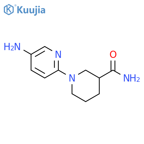 1-(5-aminopyridin-2-yl)piperidine-3-carboxamide structure