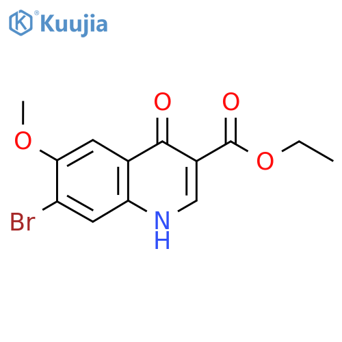 ethyl 7-bromo-4-hydroxy-6-methoxyquinoline-3-carboxylate structure