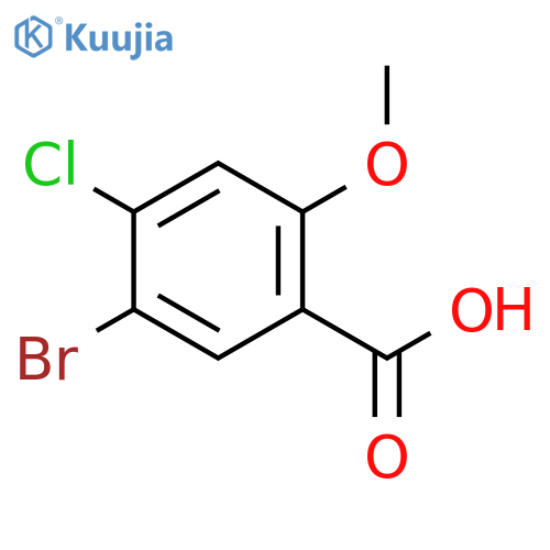 5-Bromo-4-chloro-2-methoxybenzoic acid structure
