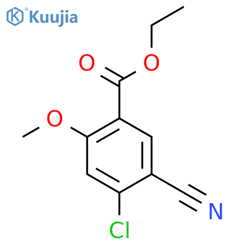 Ethyl 4-chloro-5-cyano-2-methoxybenzoate structure