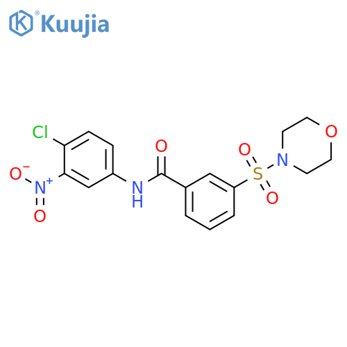N-(4-chloro-3-nitrophenyl)-3-(morpholine-4-sulfonyl)benzamide structure