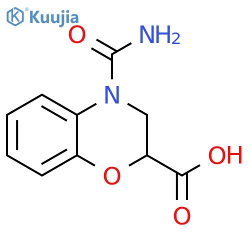 2H-1,4-Benzoxazine-2-carboxylic acid, 4-(aminocarbonyl)-3,4-dihydro- structure