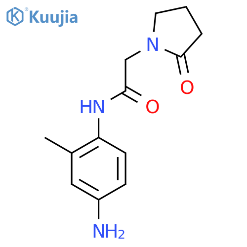 N-(4-Amino-2-methylphenyl)-2-(2-oxopyrrolidin-1-yl)acetamide structure