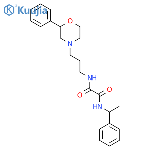 N'-(1-phenylethyl)-N-3-(2-phenylmorpholin-4-yl)propylethanediamide structure