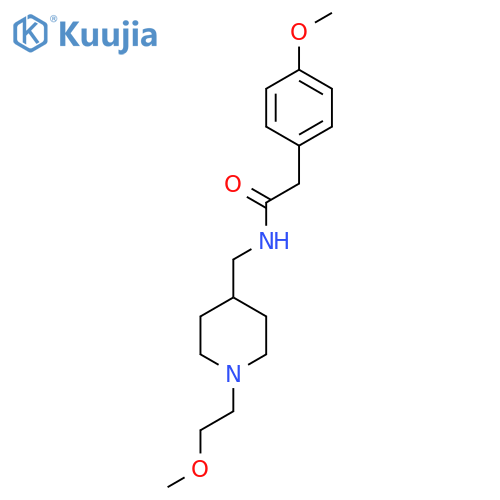 N-{1-(2-methoxyethyl)piperidin-4-ylmethyl}-2-(4-methoxyphenyl)acetamide structure