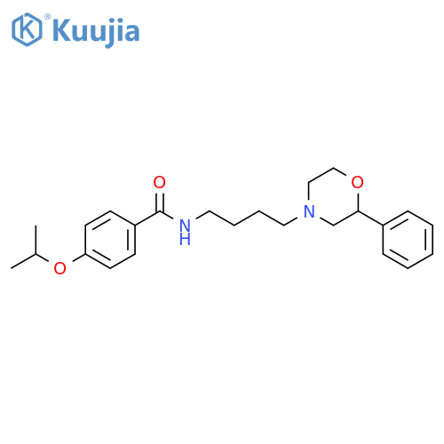 N-4-(2-phenylmorpholin-4-yl)butyl-4-(propan-2-yloxy)benzamide structure