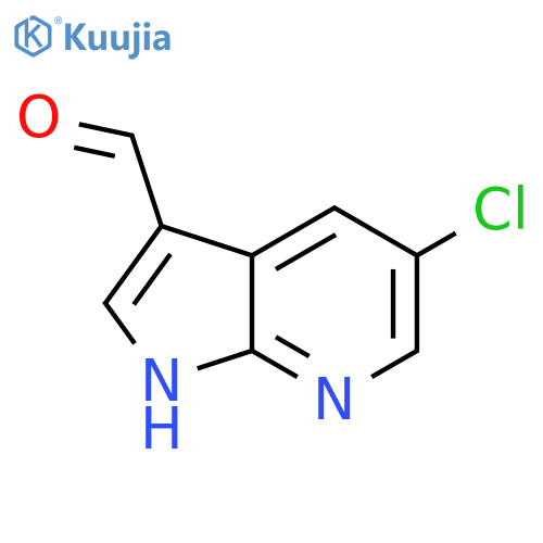 5-Chloro-1H-pyrrolo[2,3-b]pyridine-3-carbaldehyde structure